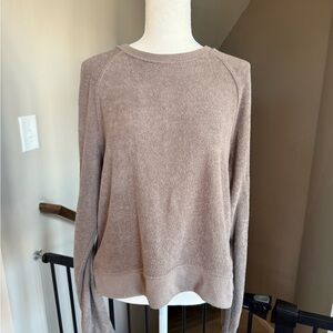 Thread & Supply Taupe Crew Neck Sweater